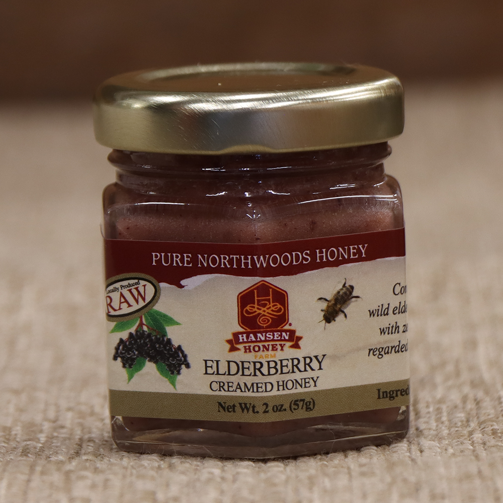 2 oz Elderberry Creamed Honey