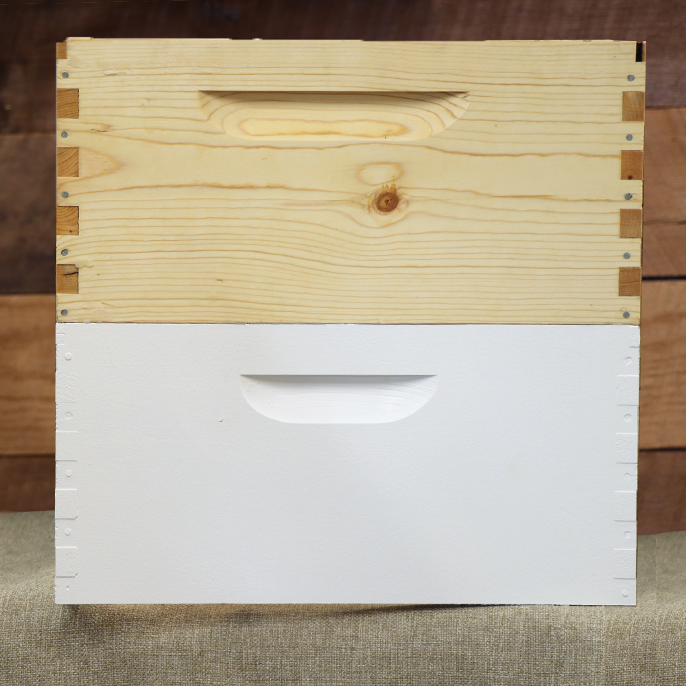 Assembled 9 5/8 Hive Body 10 Frame