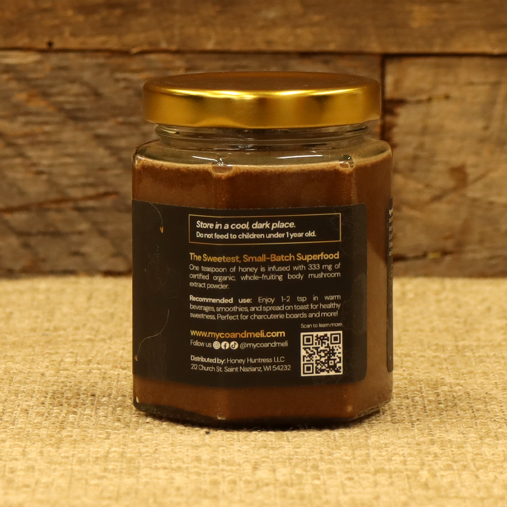 Infinity: Raw Creamed Honey with 8 Organic Mushrooms