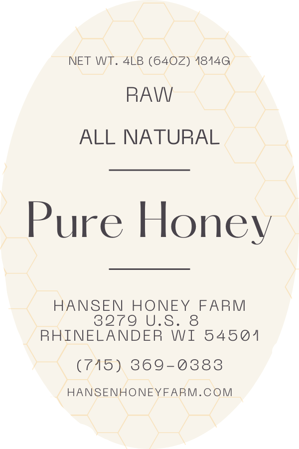 Minimalist Honey Label