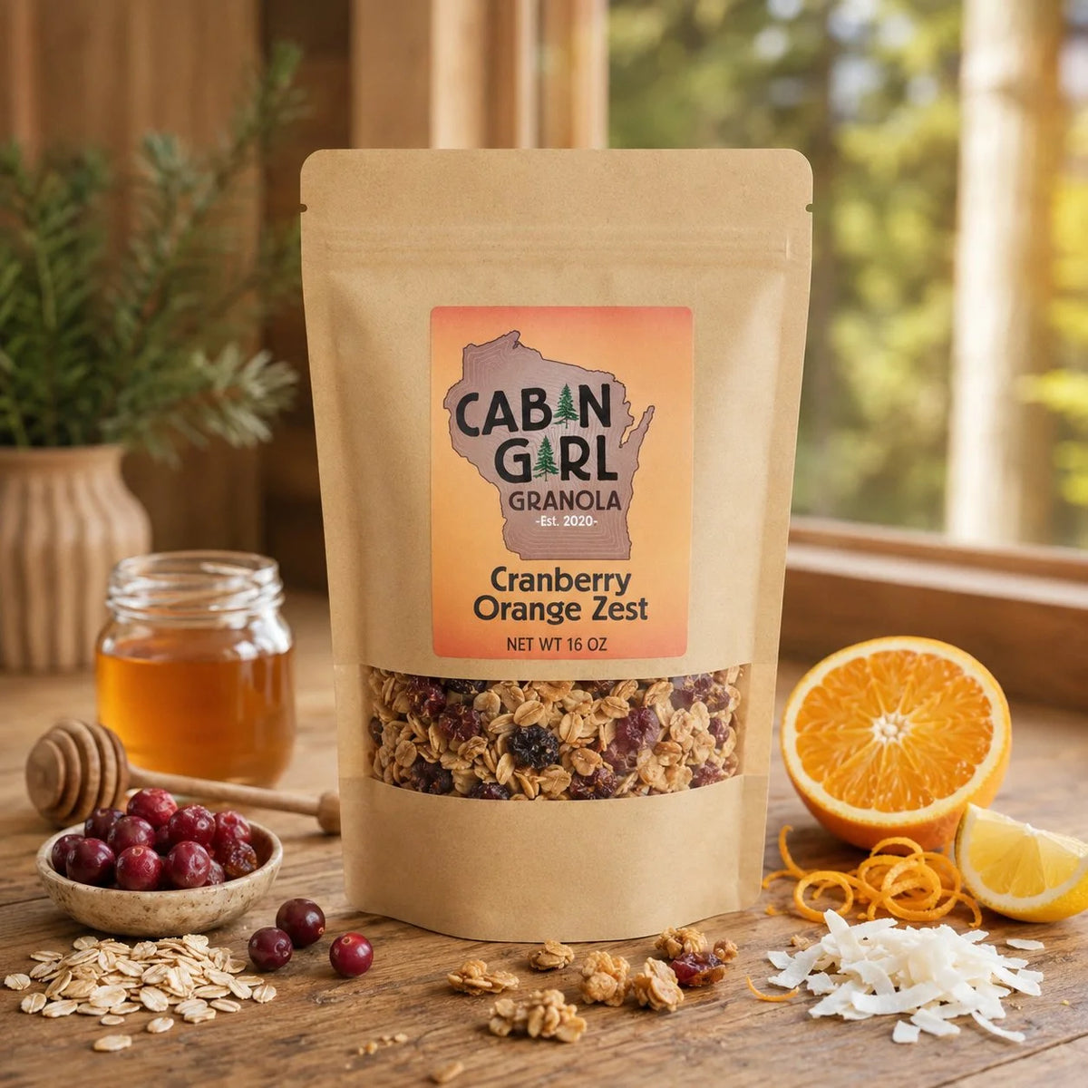 Cranberry Orange Zest Granola