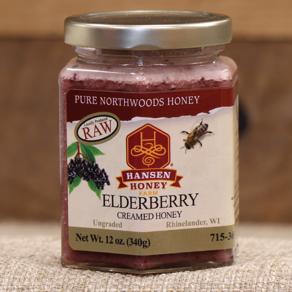 Elderberry Creamed Honey