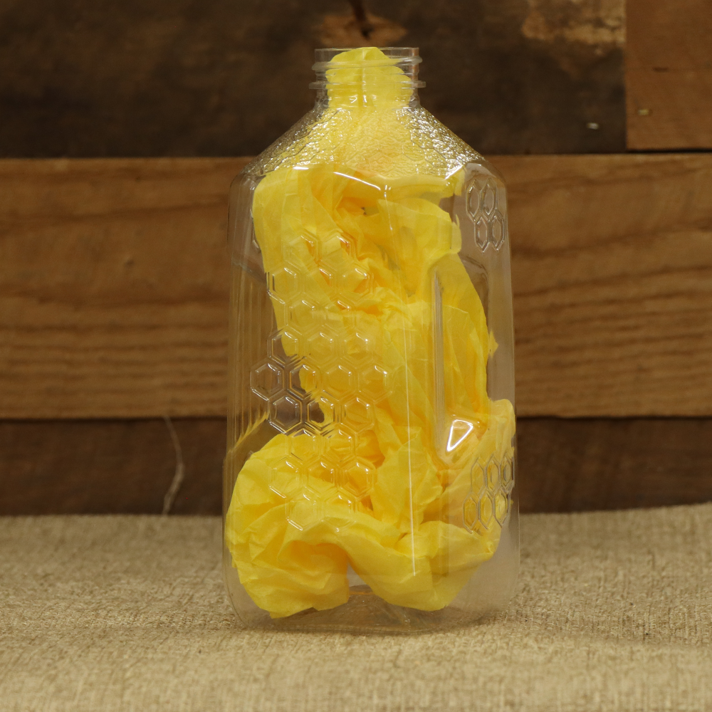 Bulk 3 lb Plastic Jar w/ Hex Pattern - Case of 126