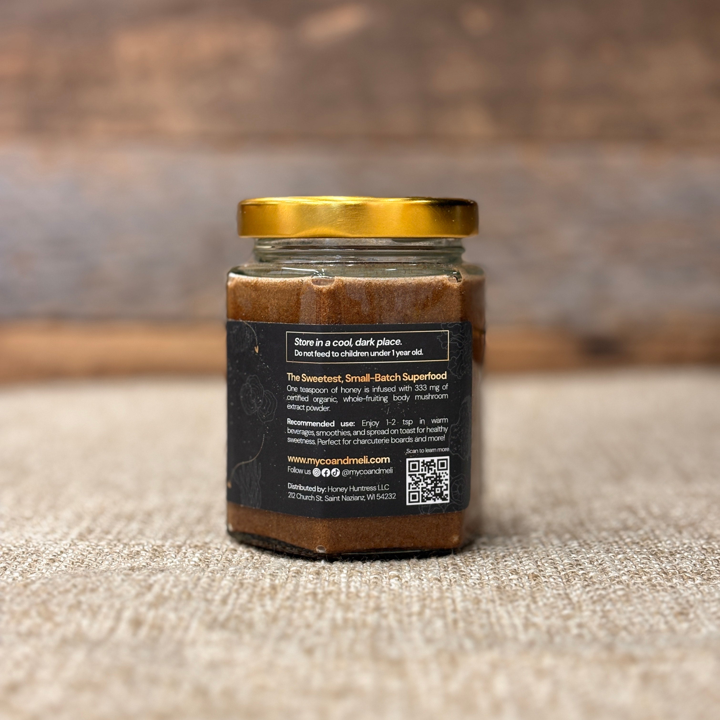 Infinity: Raw Creamed Honey with 8 Organic Mushrooms