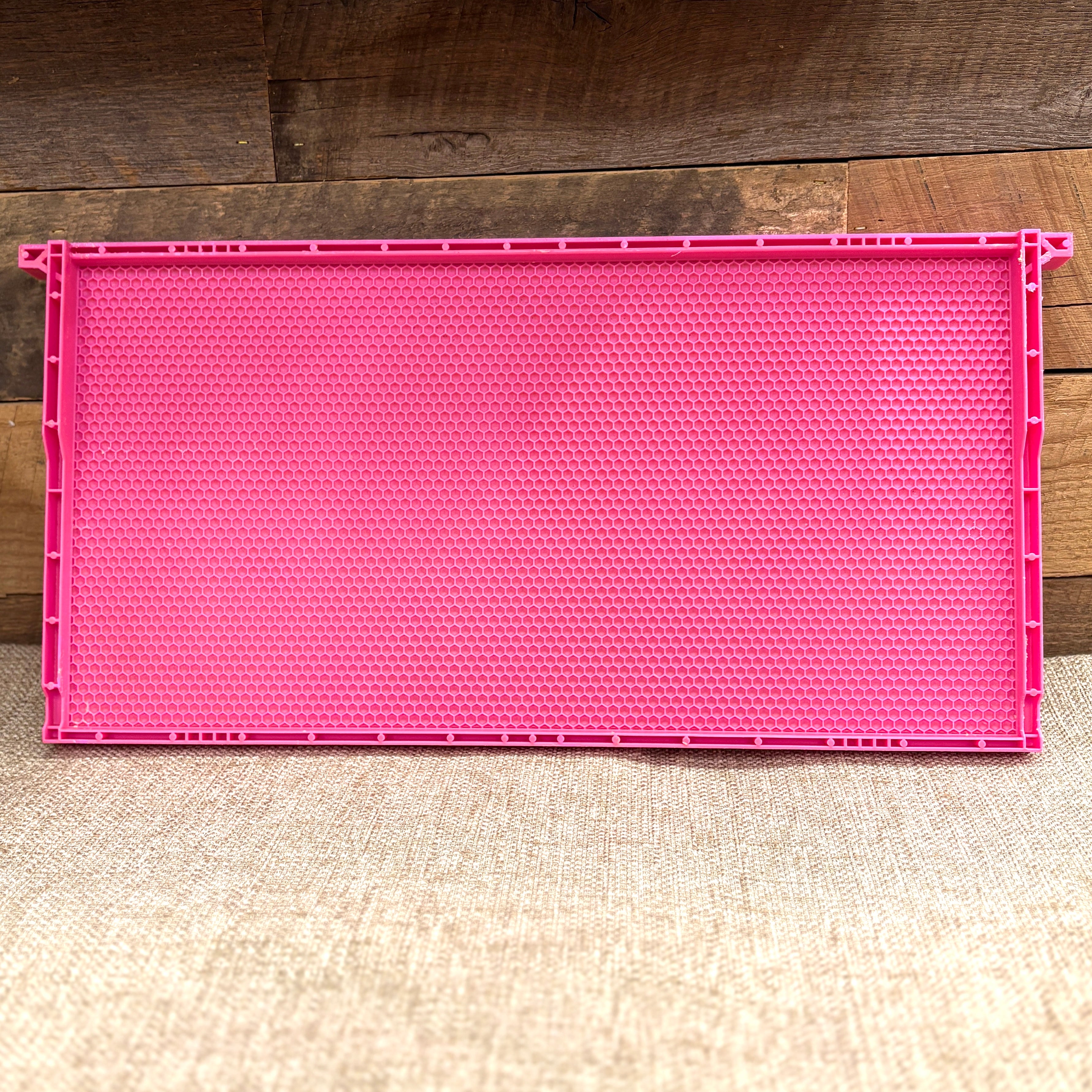 Acorn Heavy Wax Pink Plastic Frame