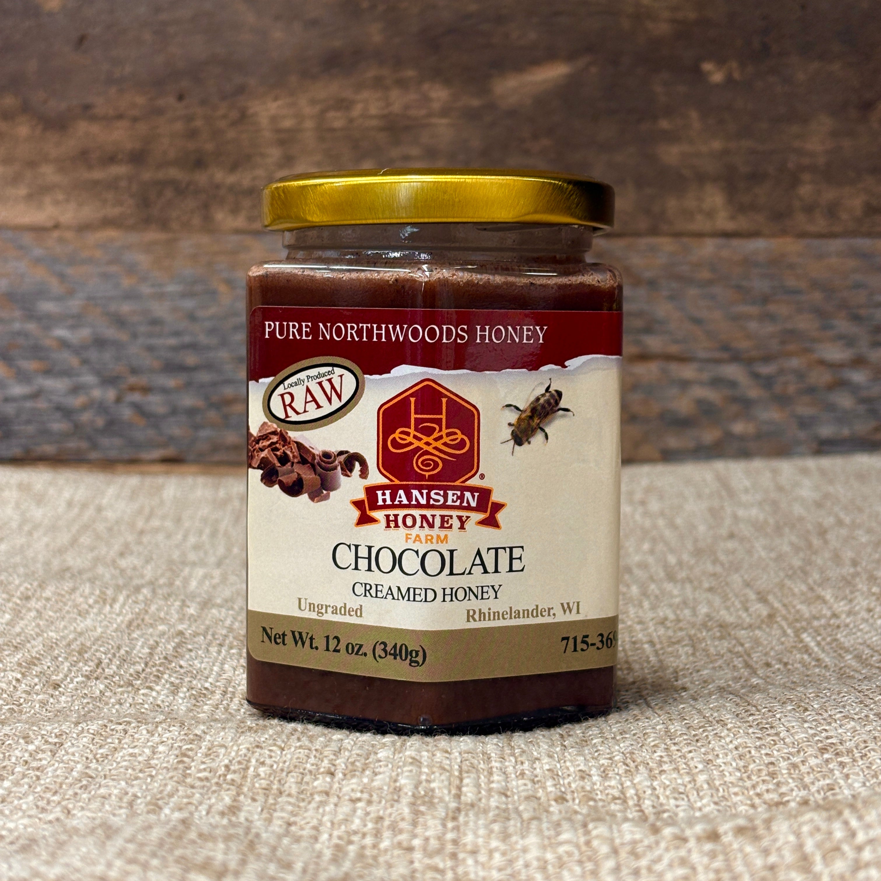 Chocolate Creamed Honey 12 oz.
