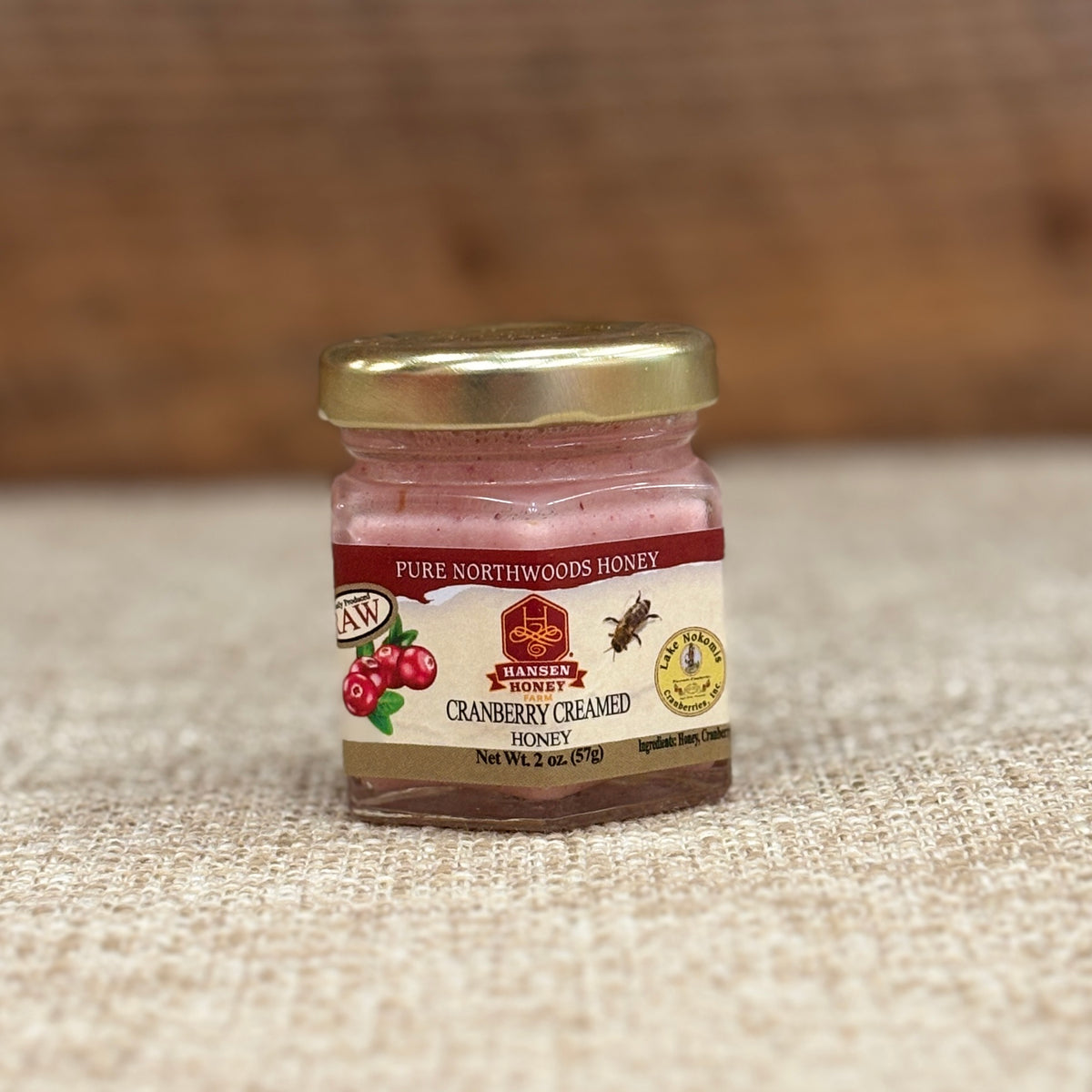 2 oz. Cranberry Creamed Honey