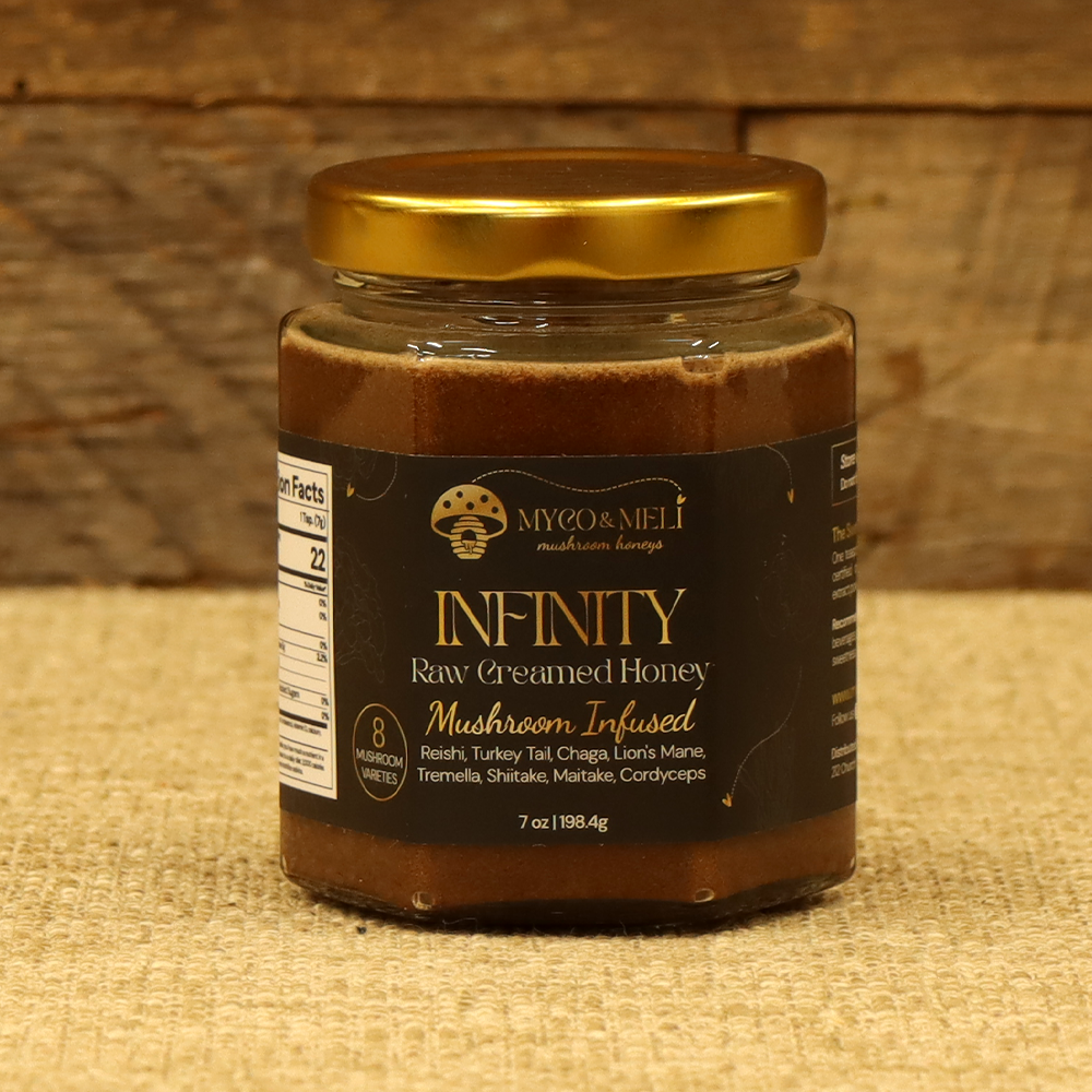 Infinity: Raw Creamed Honey with 8 Organic Mushrooms