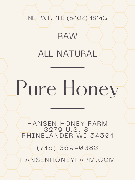 Minimalist Honey Label