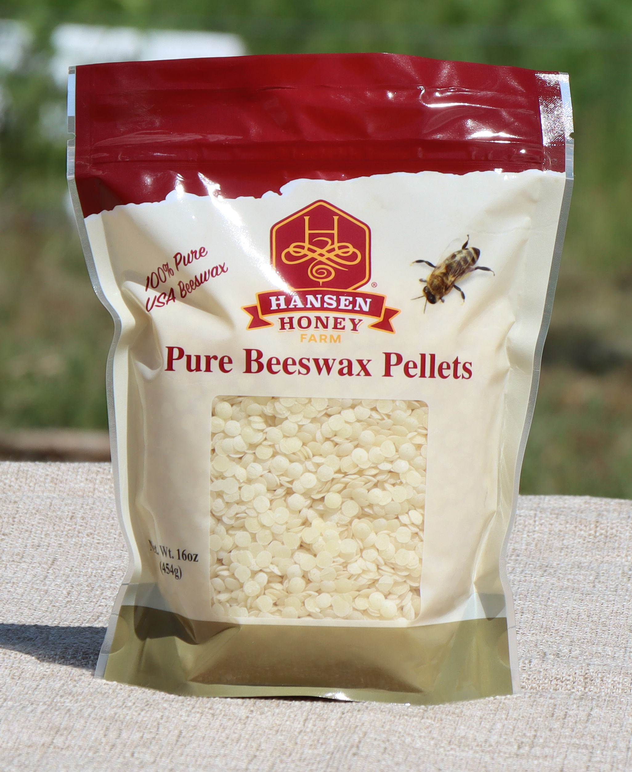 Hansen Honey Farm Beeswax Pellets, Natural (16)