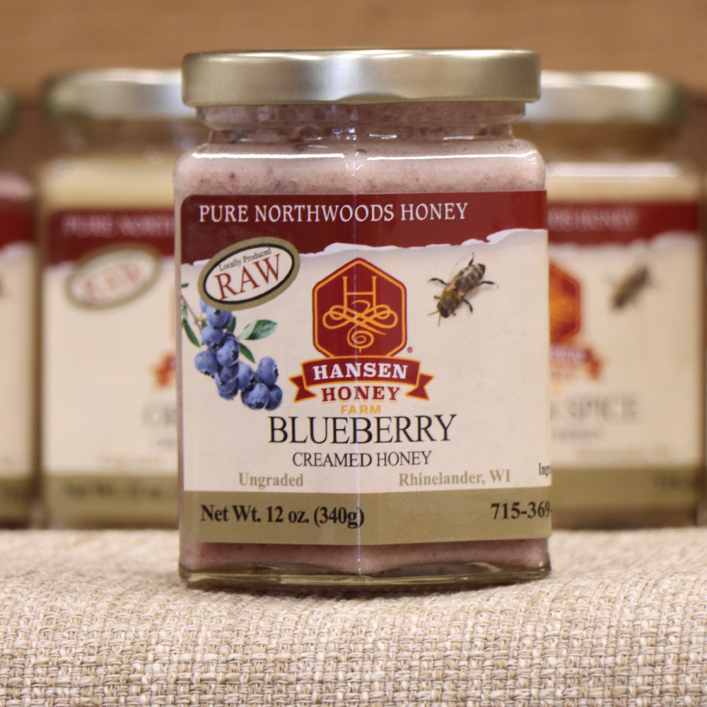 Blueberry Creamed Honey