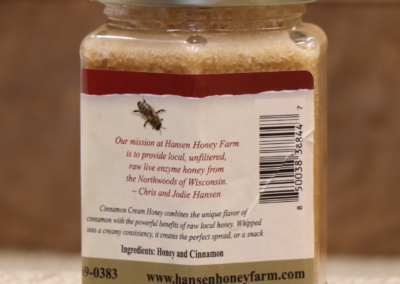 CINNAMON CREAMED HONEY LABEL