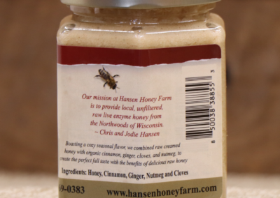 PUMPKIN SPICE CREAMED HONEY LABEL