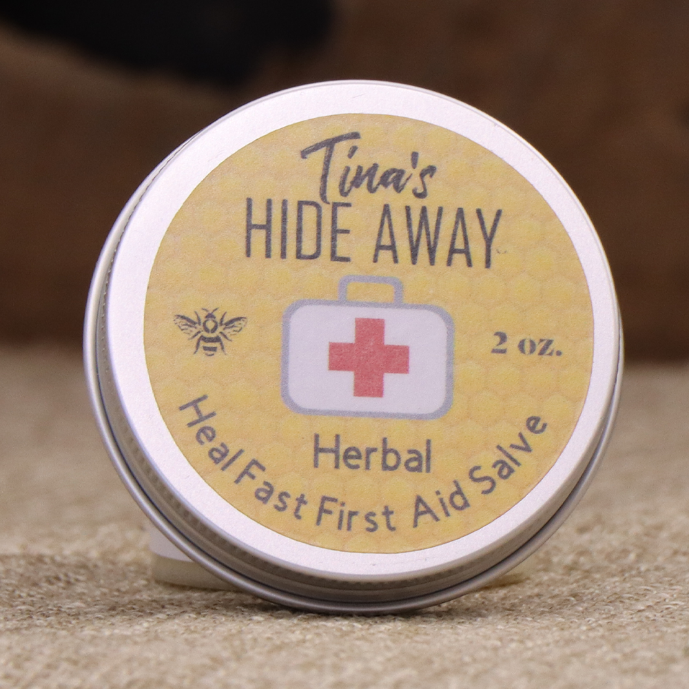 Tina’s Hide Away Herbal Heal Fast First Aid Salve