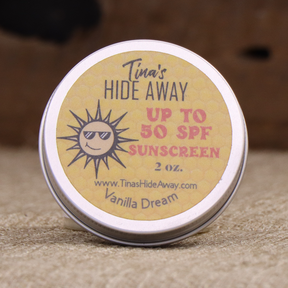 Tina’s Hide Away All Natural Sunscreen