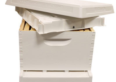 BEE SMART LID OPEN on BEE BOX SINGLE HIGH